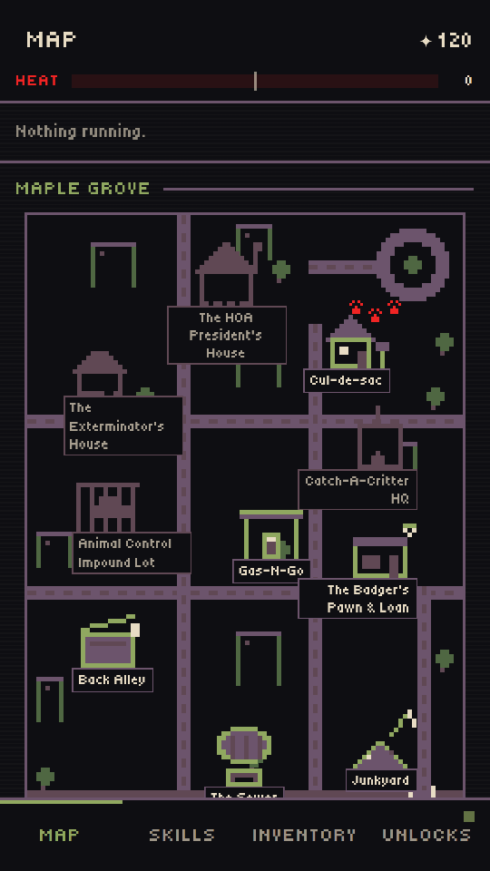 The illustrated map of Maple Grove