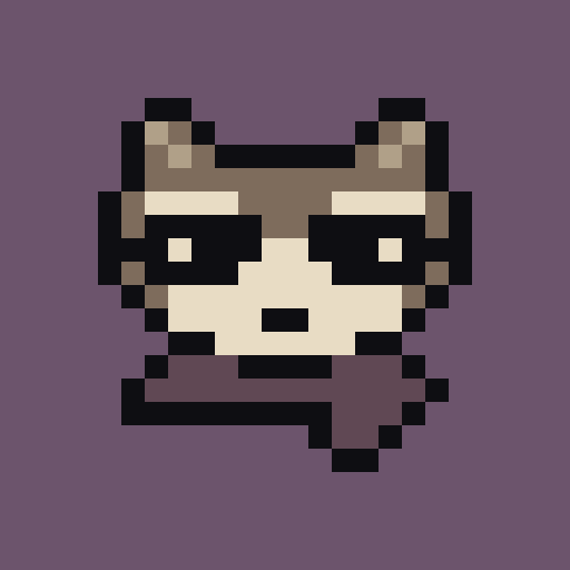 Trash Mob's icon: a pixel-art raccoon in a bandit mask